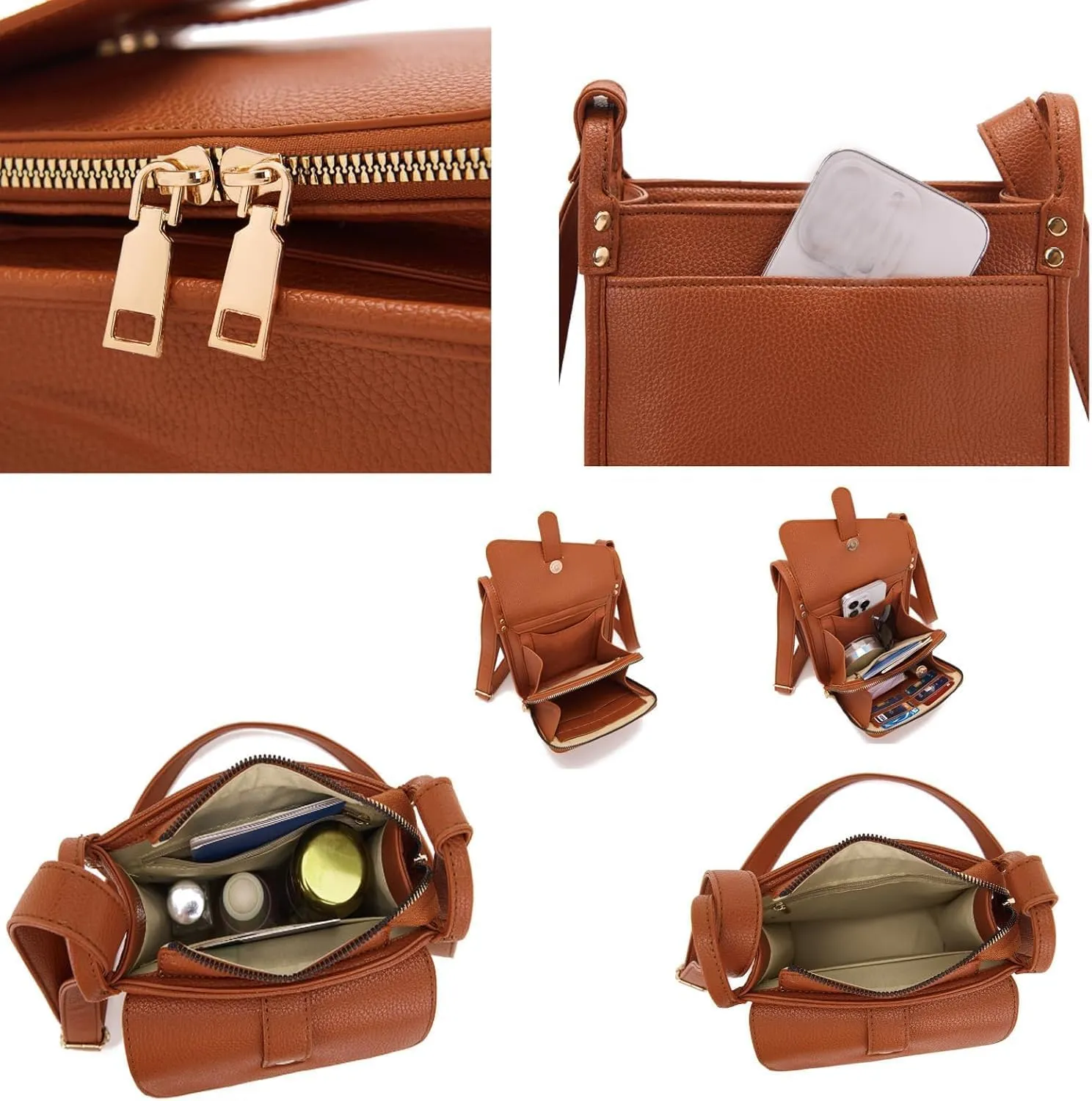 Crossbody Purse, Unique Design Crossbody Leather Bag, Crossbody Leather Purse