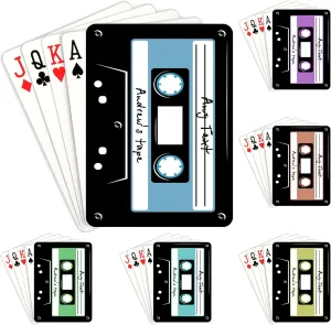 Custom Cassette Mixtape Playing Cards Personalized Standard Playing Cards Decks Poker Custom Deck of Cards for Wedding Anniversary Family Holiday Party Favors
