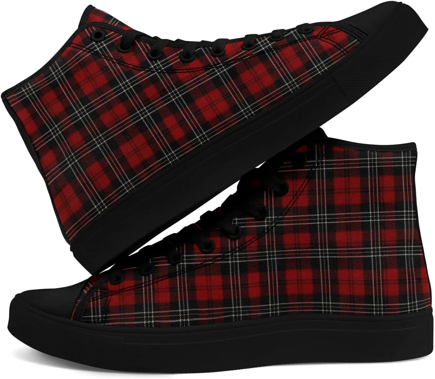 Custom High-Top Canvas Sneakers with Your Logo Image Name Words Trendy Casual Comfort Light Weight Fashion Daily Wear Shoes