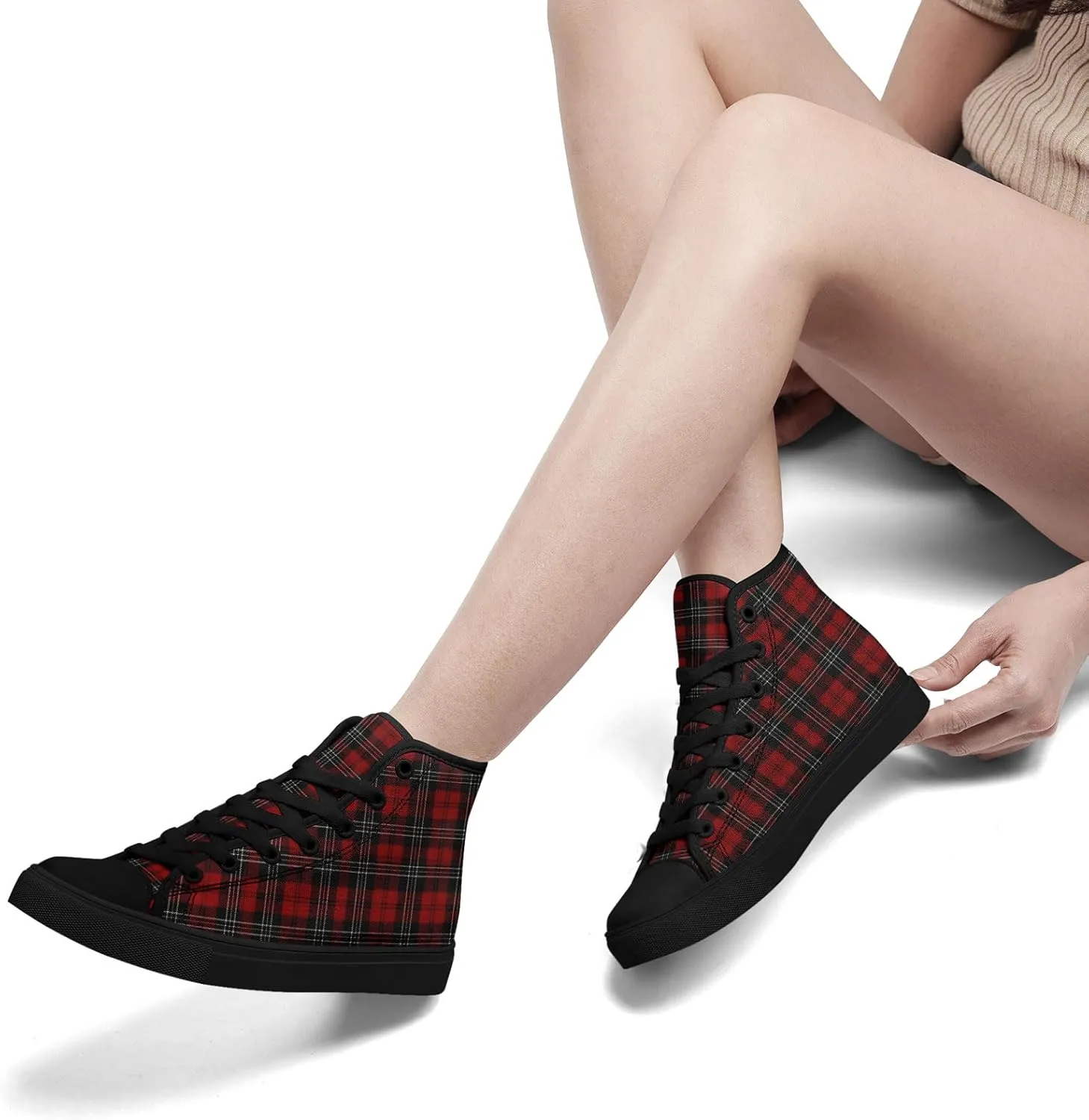 Custom High-Top Canvas Sneakers with Your Logo Image Name Words Trendy Casual Comfort Light Weight Fashion Daily Wear Shoes