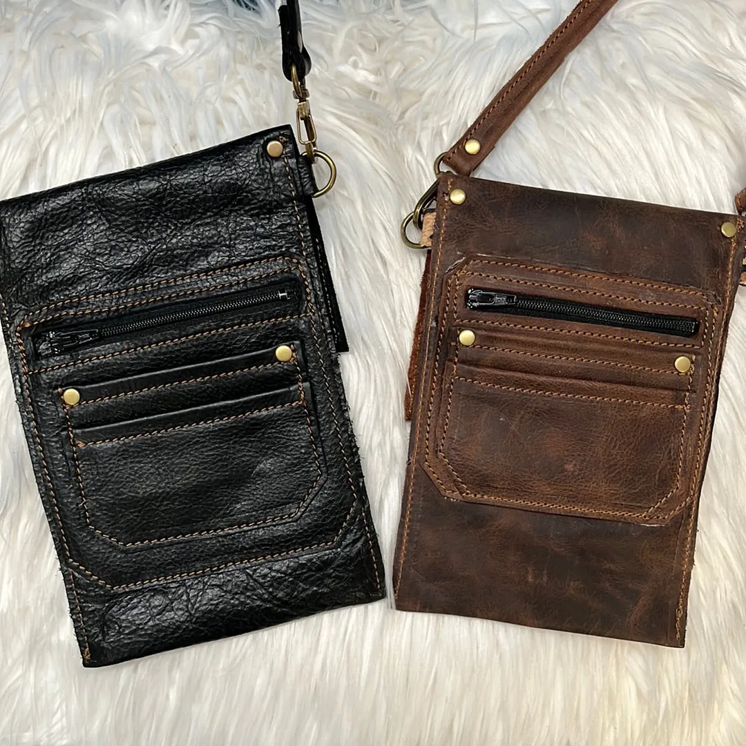 Custom Leather Cellphone Bag