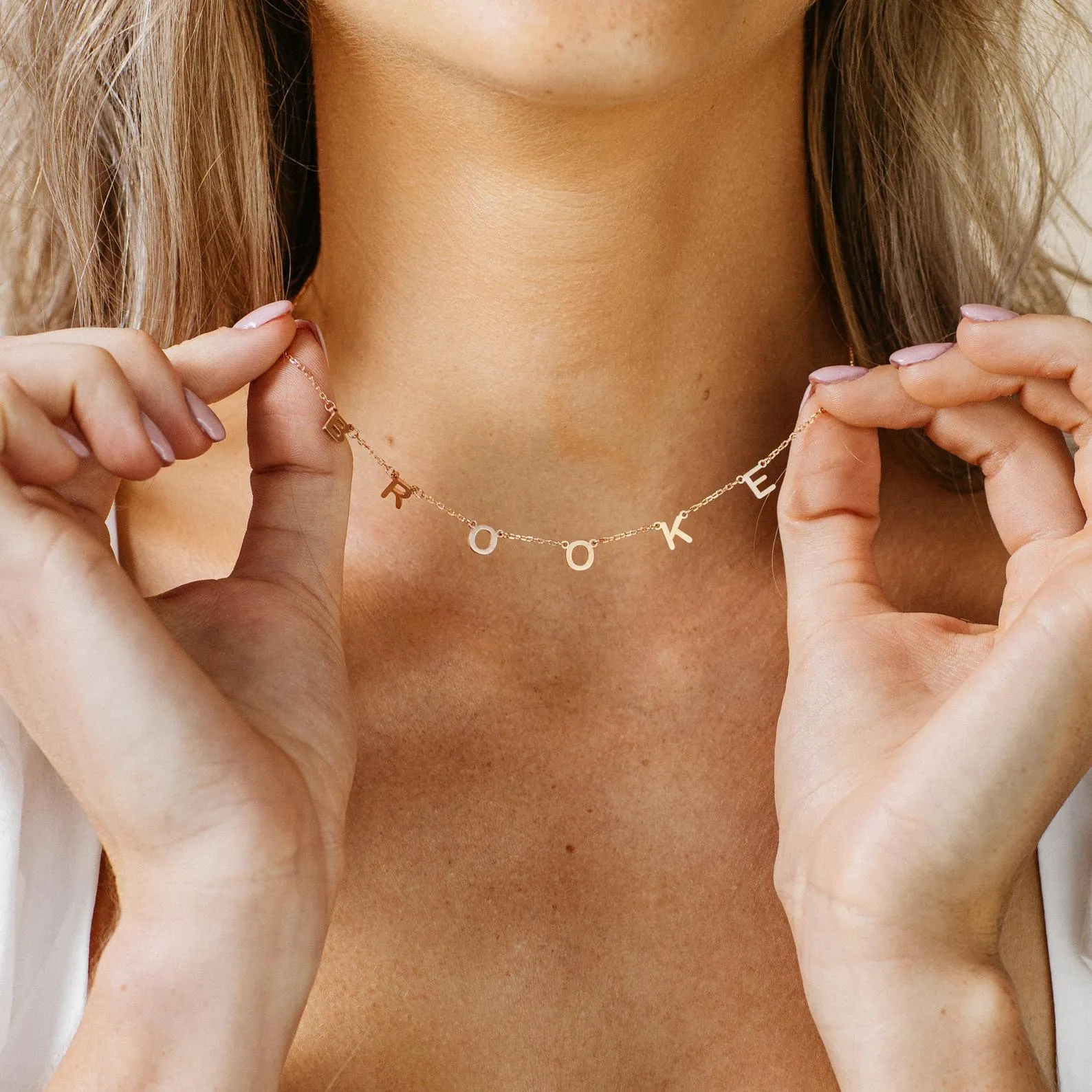 Custom Letters Name Necklace