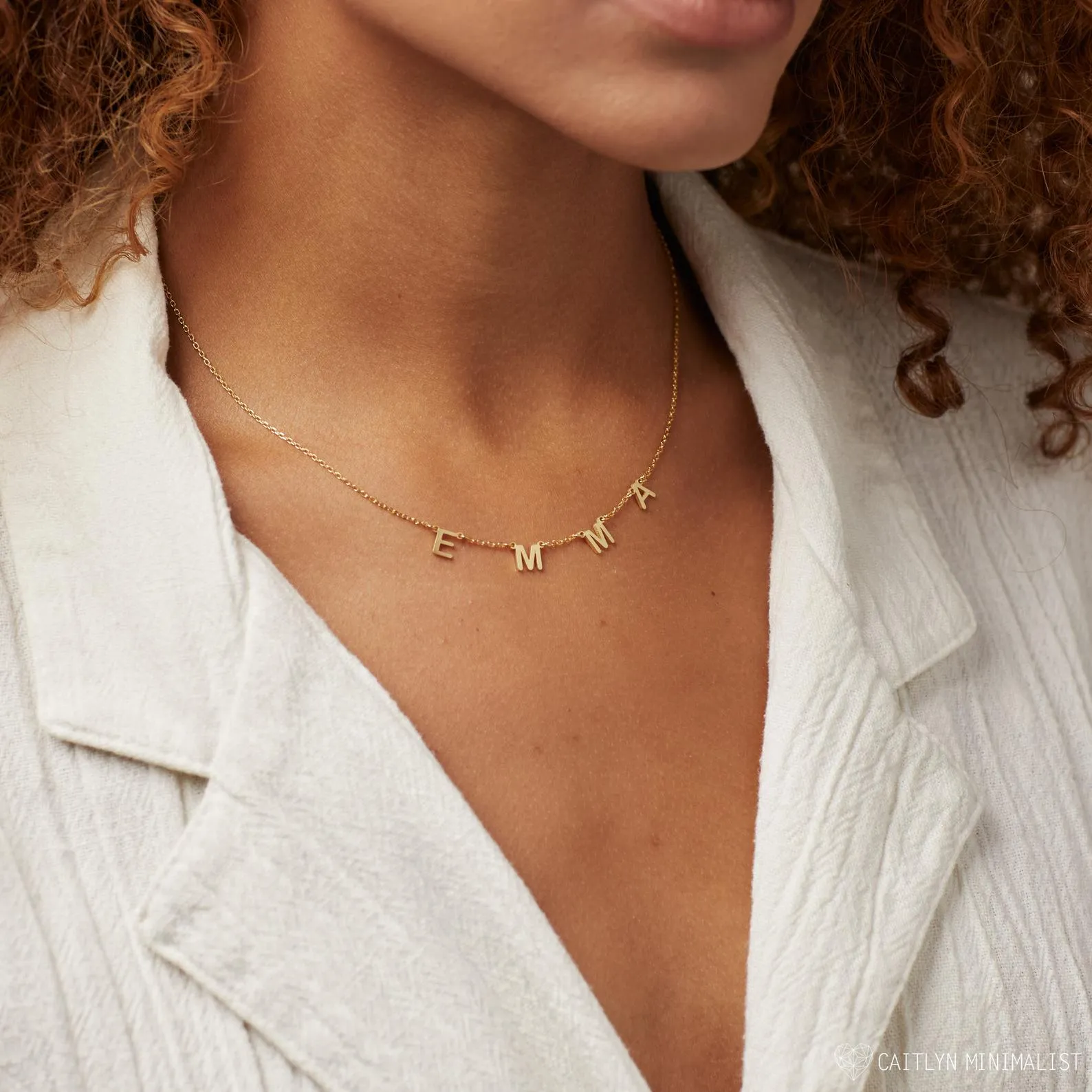 Custom Letters Name Necklace