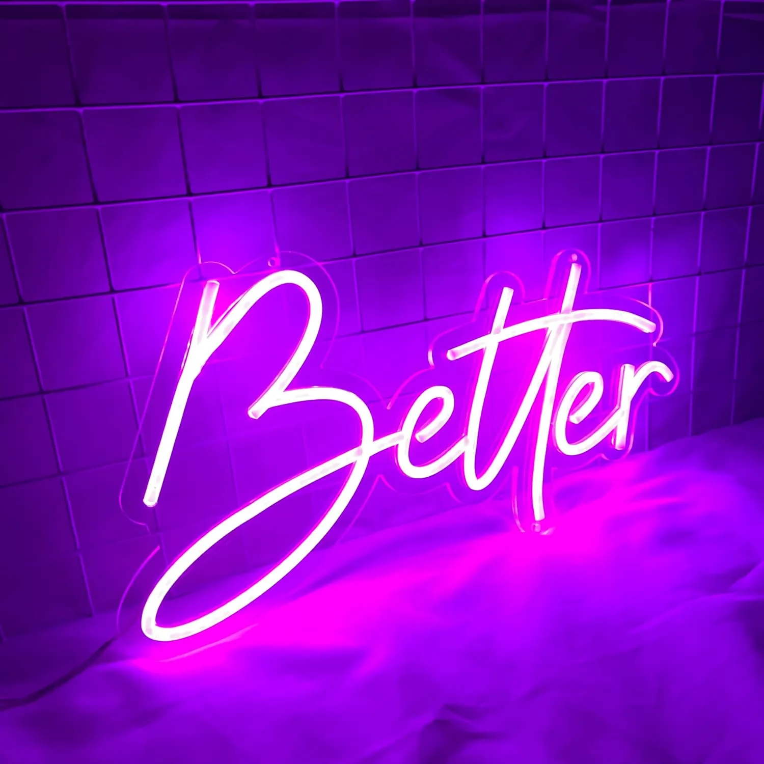Custom Neon Sign Customizable, Personalized Large Neon Signs for Wall Decor, Led Lights for Bedroom,Customize Neon Name Sign Personalized for Business Bar Shop Logo Party (Purple)