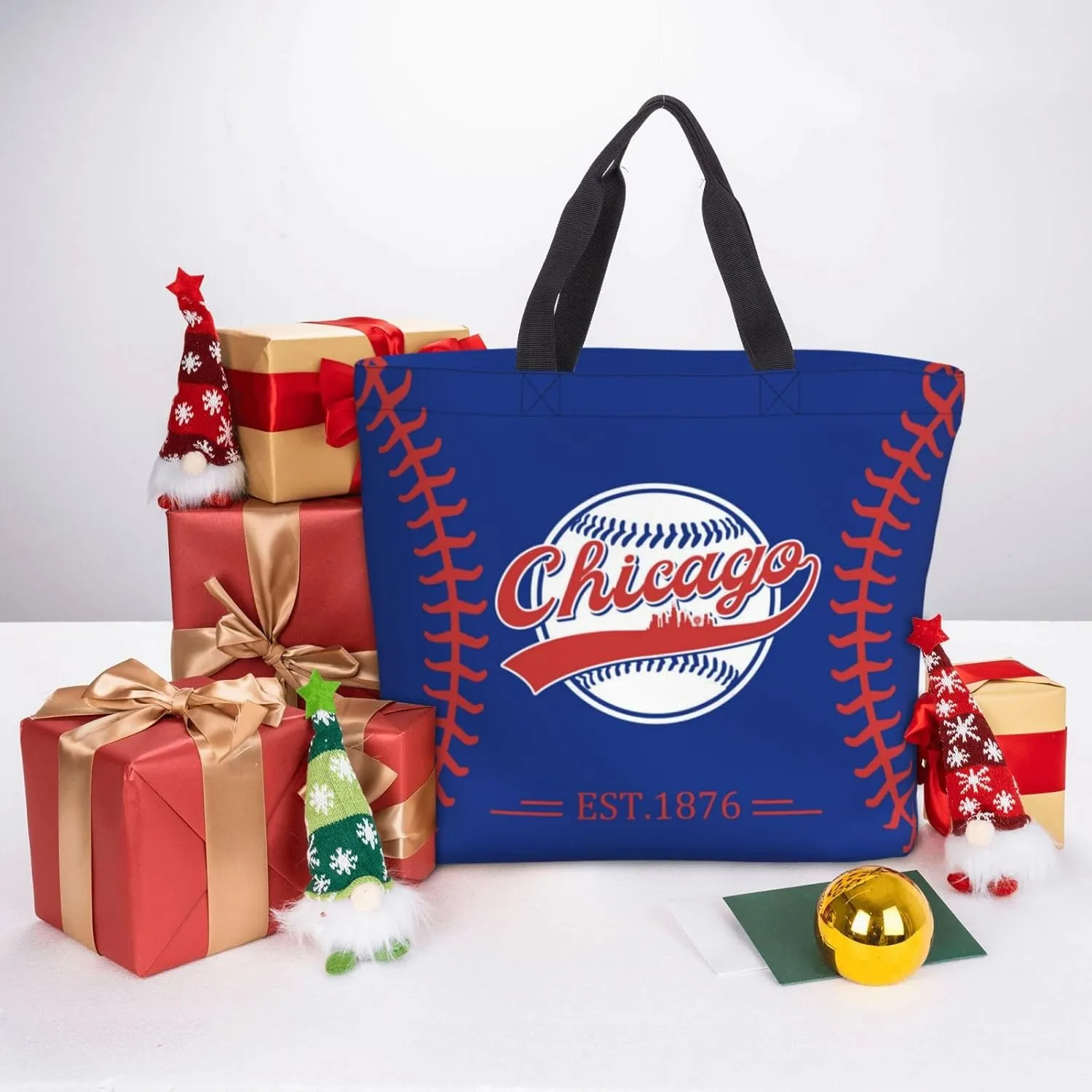 Custom Shoulder Bag Handbag,Personalized Custom Baseball Style Tote Bag,Large Shoulder Tote for Women Men Gift