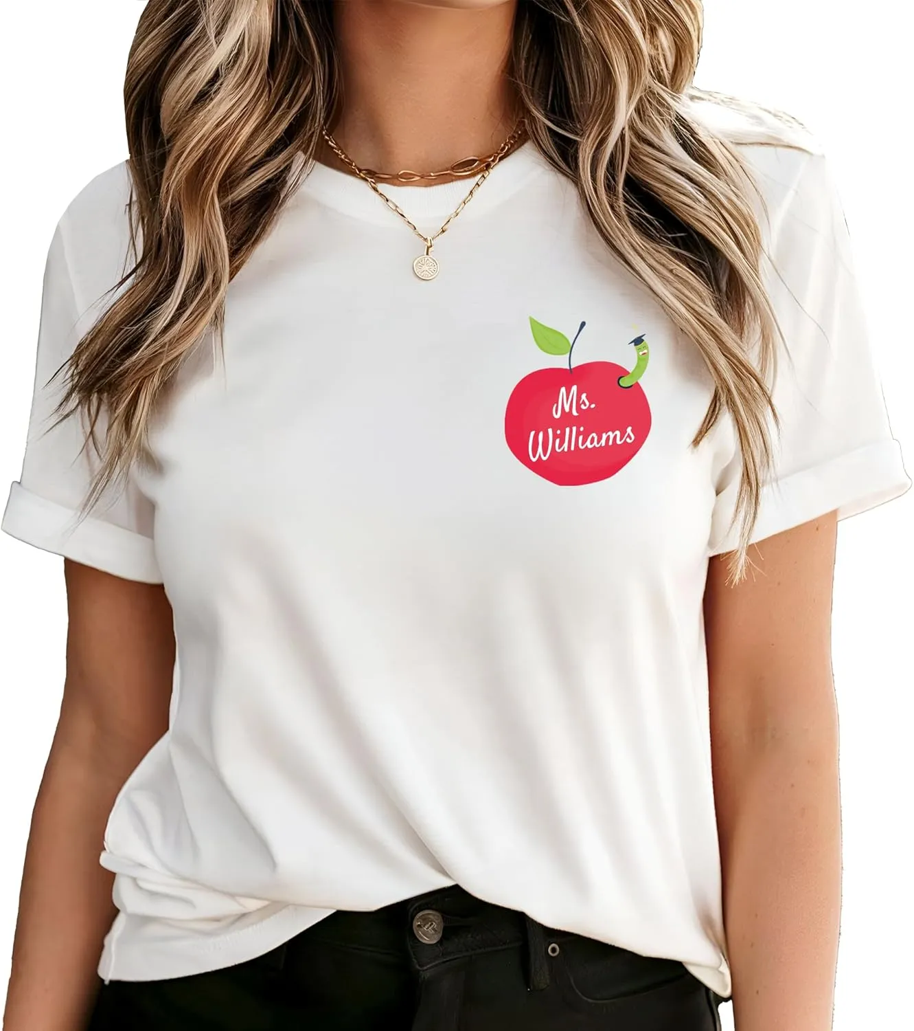 Custom Teacher Shirt for Teacher Appreciation Gift for Teacher, Customized Name Teacher Shirt, Cute School Teacher Tshirt