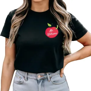 Custom Teacher Shirt for Teacher Appreciation Gift for Teacher, Customized Name Teacher Shirt, Cute School Teacher Tshirt