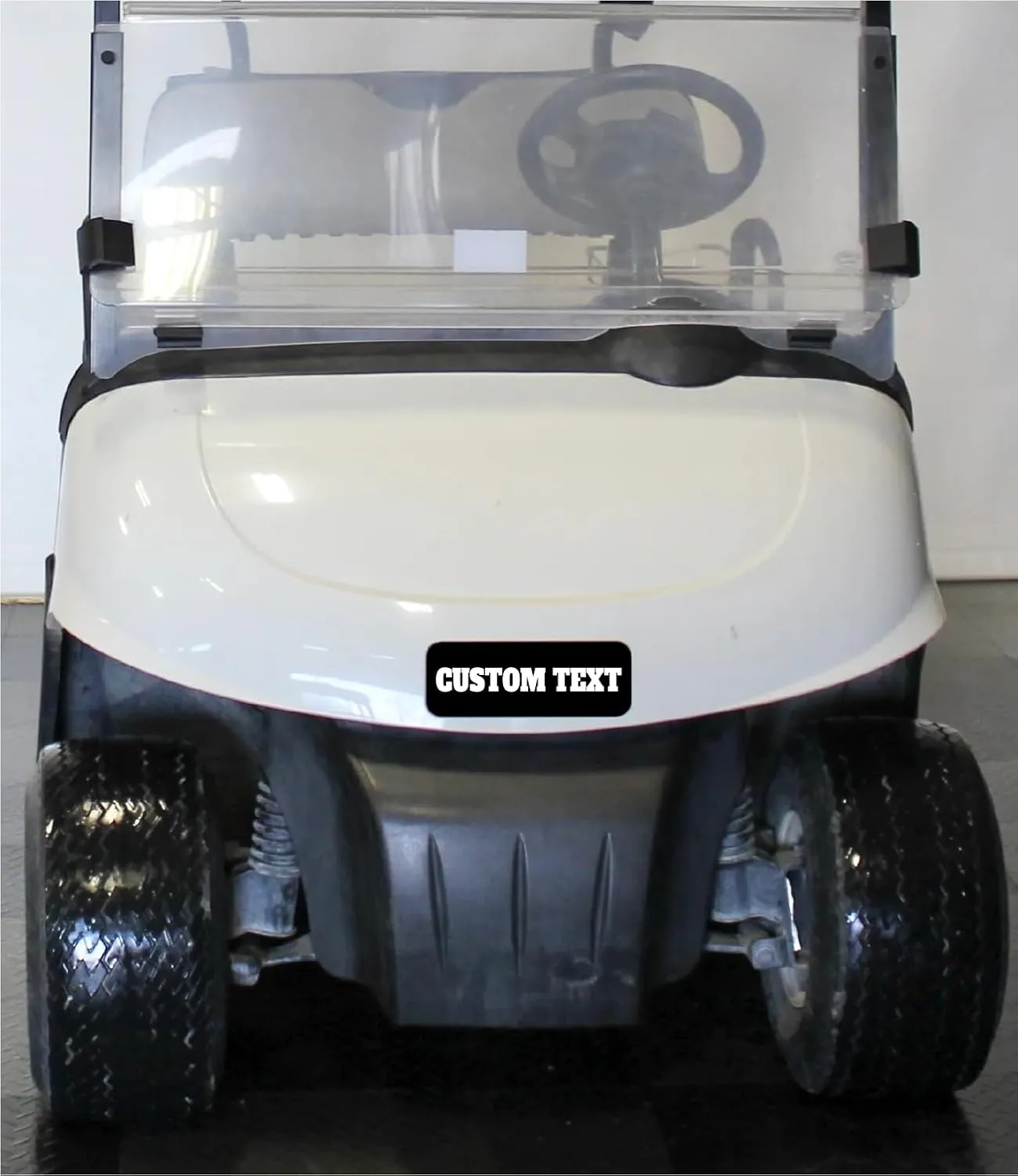 Custom Text E-Z-GO Front Name Plate. Fits EZGO 2008-2022 RXV TXT Valor Terrain Elite.