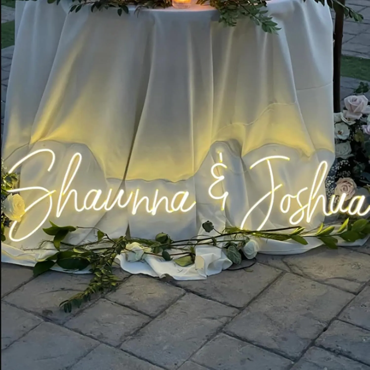 Custom Wedding Neon Sign – Personalized LED Name Light, Dimmable Last Name Neon for Bedroom, Party, Bar, Reception, Birthday, Business Logo & Aesthetic Home Wall Decor