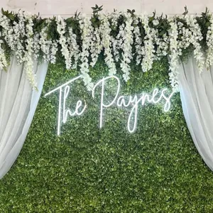 Custom Wedding Neon Sign – Personalized LED Name Light, Dimmable Last Name Neon for Bedroom, Party, Bar, Reception, Birthday, Business Logo & Aesthetic Home Wall Decor