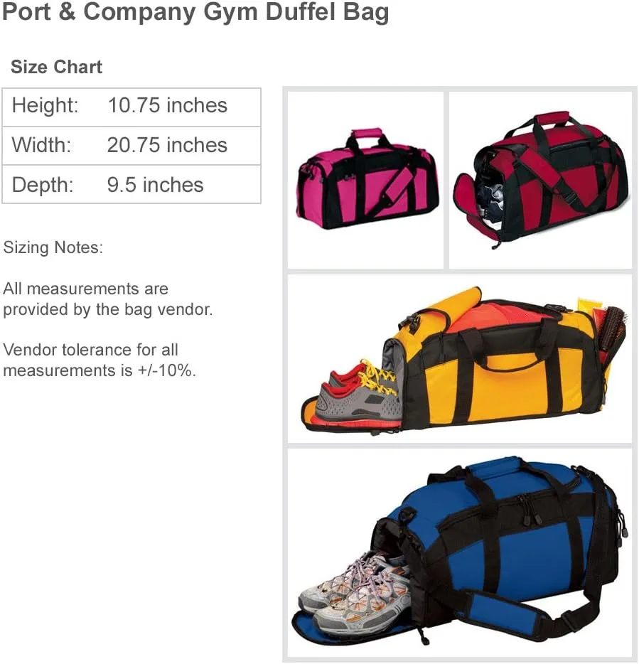 Customizable Baseball Duffel Bag: Gym Duffel Bag