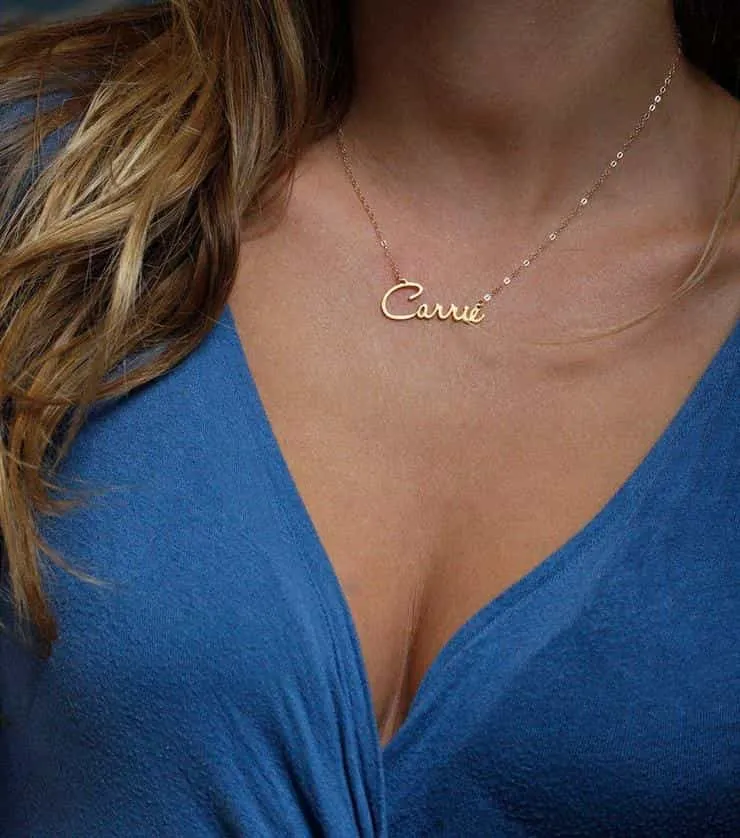 Customizable Bridesmaid Name Necklace