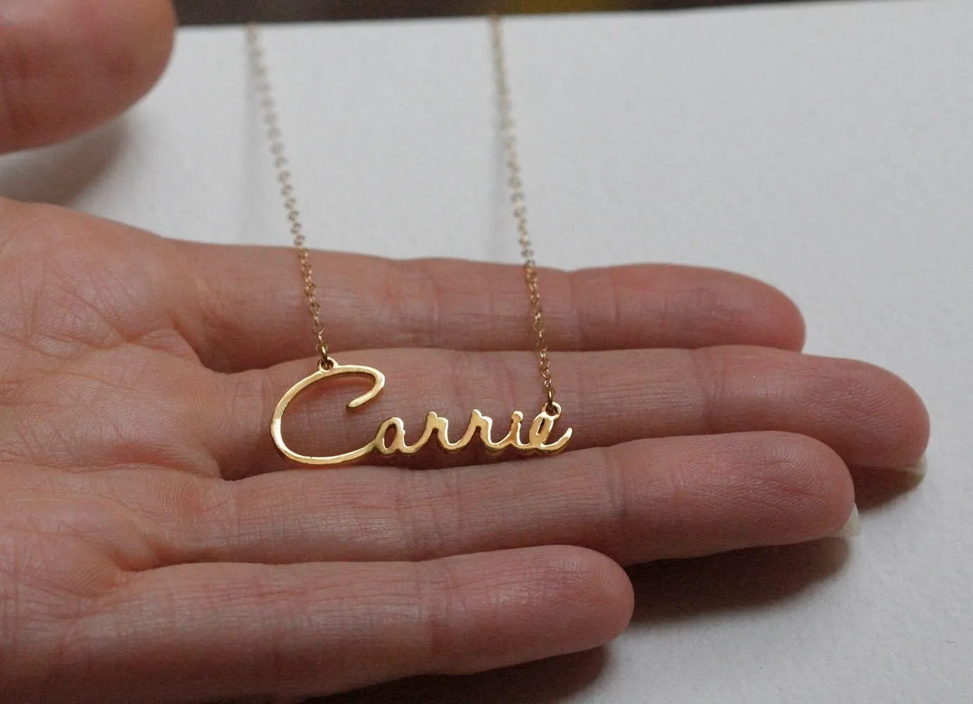 Customizable Bridesmaid Name Necklace