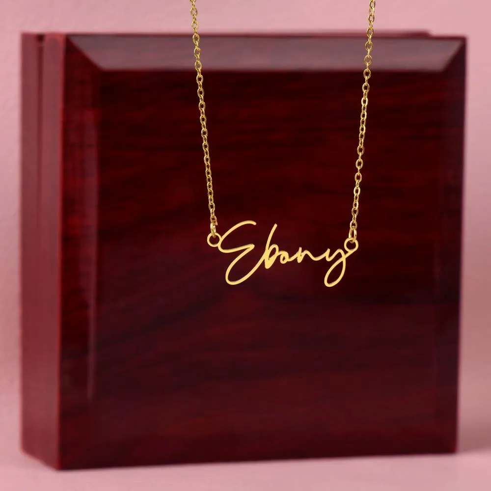 Customizable Name Necklace With Be My Bridesmaid Message Card