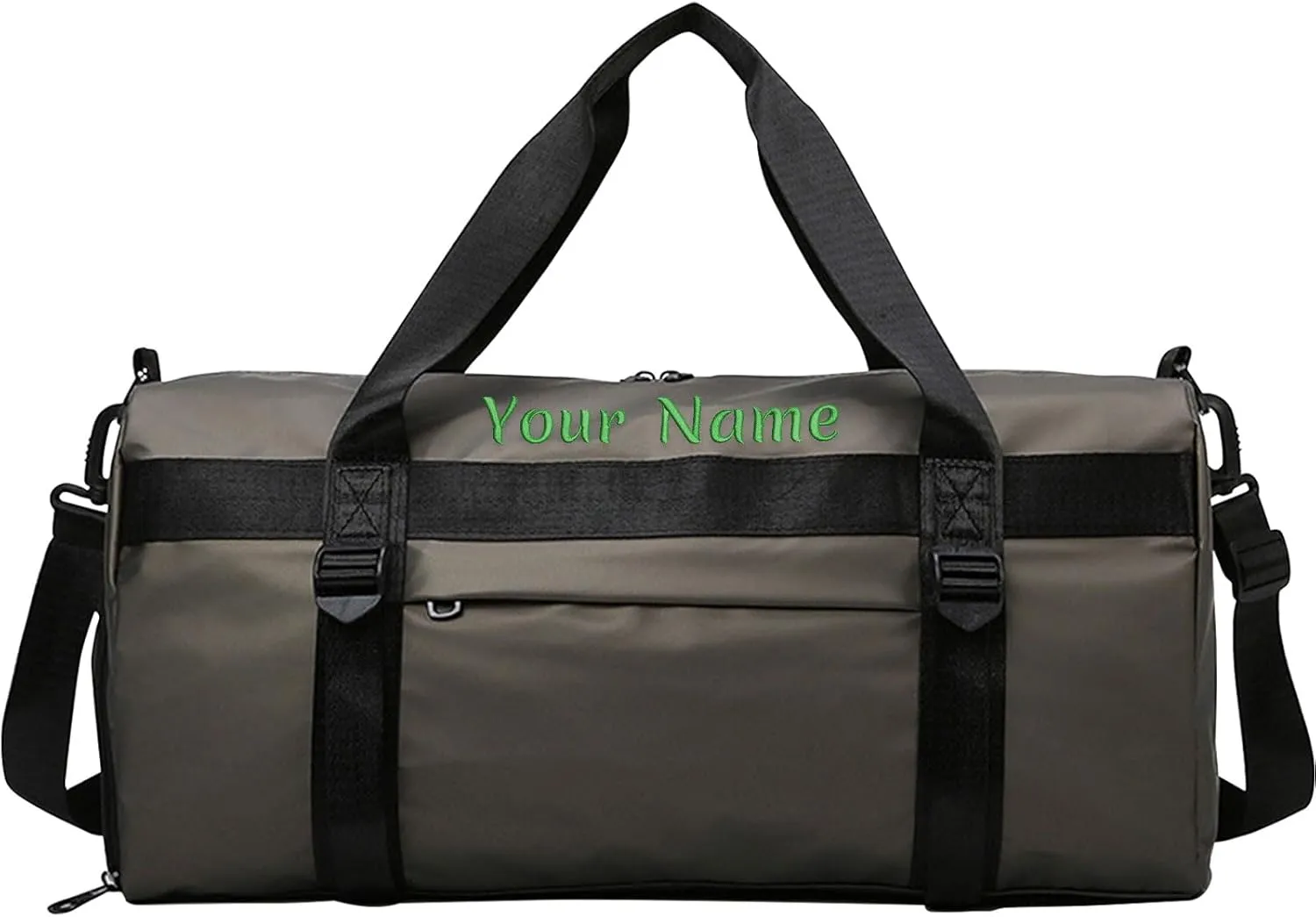 Customizable Sports Duffel Bag with Embroidery Option - 7 Color Reversible Travel and Gym Bag with Wet Bag and Shoe Compartment (19.7x9.8x9.8 in)