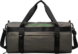 Customizable Sports Duffel Bag with Embroidery Option - 7 Color Reversible Travel and Gym Bag with Wet Bag and Shoe Compartment (19.7x9.8x9.8 in)