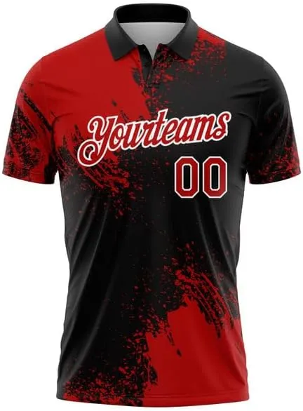 Customizable Team Name, Custom Jersey, Gold Black-White 3D Pattern Design Abstract Brush Stroke
