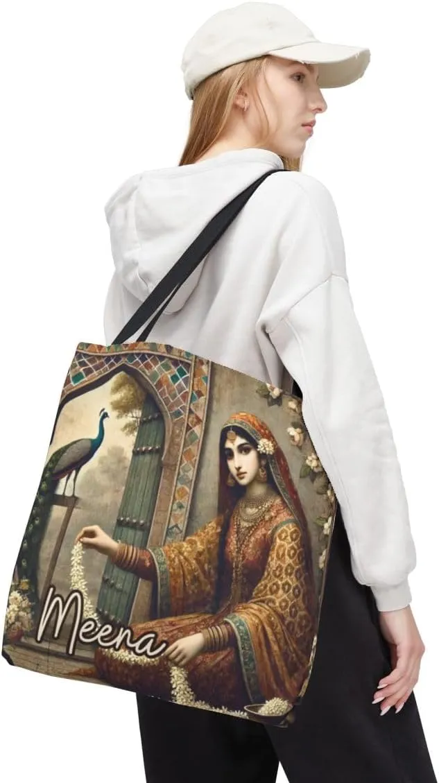 Customizable Tote Bags for Women-Bollywood Lover Tote Bags-Custom Name or Text Print Chai Lover Gift Totes