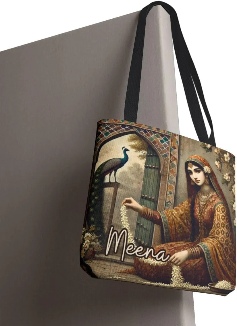 Customizable Tote Bags for Women-Bollywood Lover Tote Bags-Custom Name or Text Print Chai Lover Gift Totes