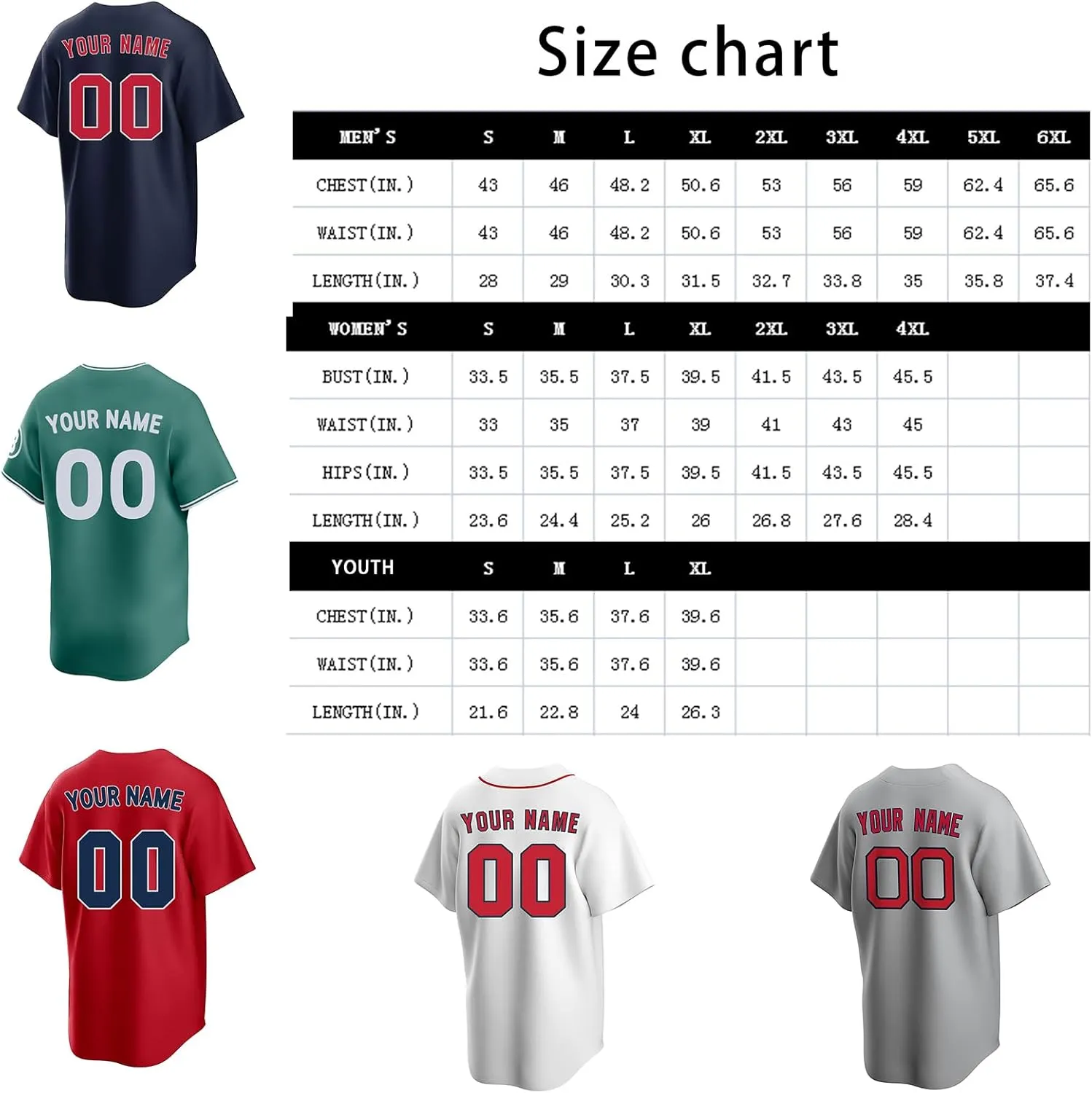 Customized Baseball Jersey with Player Name and Number Personalized Baseball Jersey Perfect for Team Uniforms and Fans