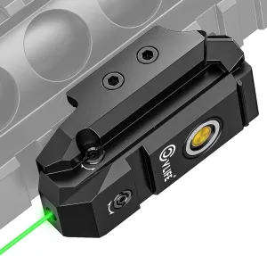 CVLIFE Rechargeable Red/Green Laser Sight With Magnetic Port, Low-Profile Compact for Pistol Handgun, Tactical With Ambidextrous Switch