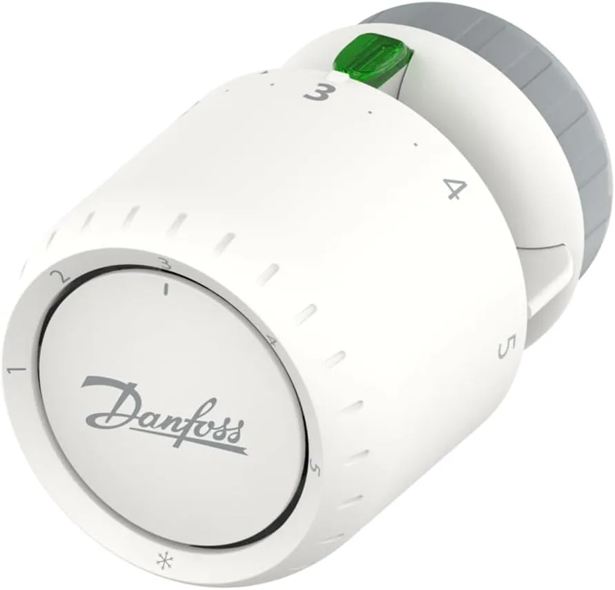 Danfoss Aveo™ 015G4290 Radiator Valve Mounted Thermostatic Operator with Built-In Dial & Sensor for Danfoss RA valves | Gas-filled for Precise Temperature Control