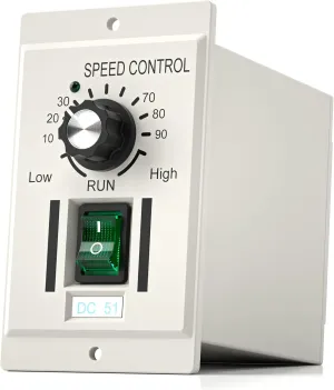DC Motor Speed Controller AC 110V Input 0-90V Output Knob Adjustable Electric Regulator for Permanent Magnet Motor 400W DC-51
