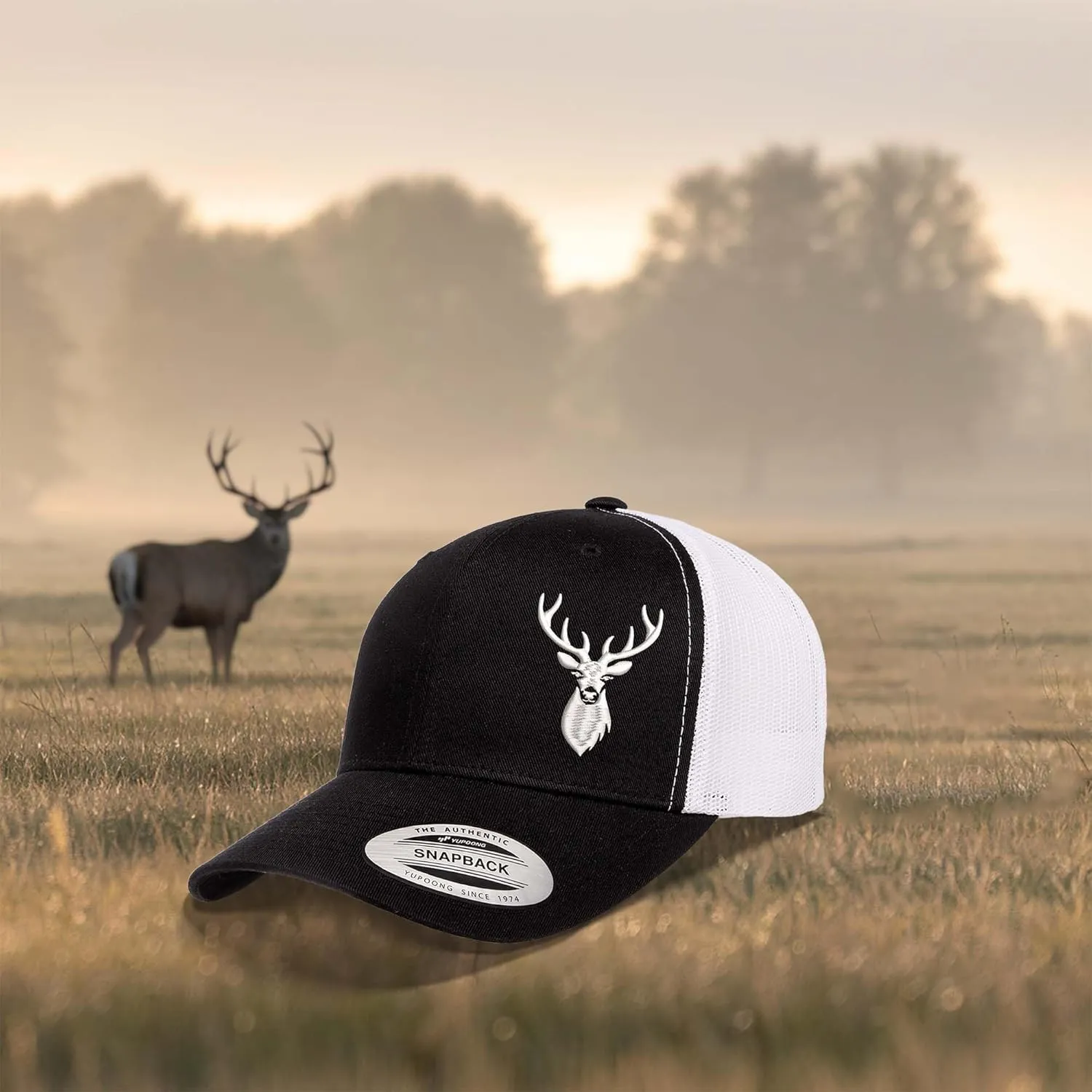 Deer Country Hats for Men & Women | AAA Quality Embroidered Deer Hunting Hat for Men & Women | Mesh Trucker hat