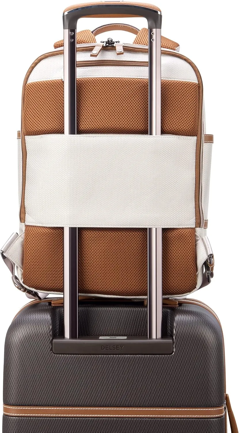 DELSEY PARIS Chatelet Air 2.0 Hardside Luggage with Spinner Wheels, Angora, 2 Piece Set, (20/Backpack)