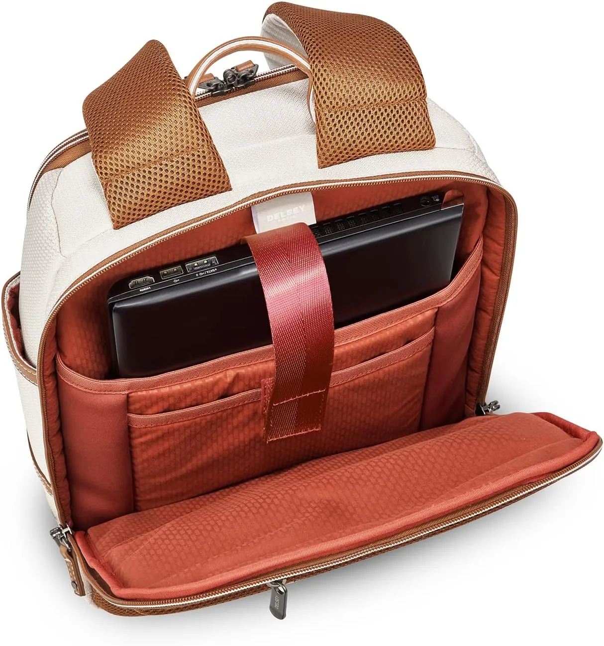 DELSEY PARIS Chatelet Air 2.0 Hardside Luggage with Spinner Wheels, Angora, 2 Piece Set, (20/Backpack)