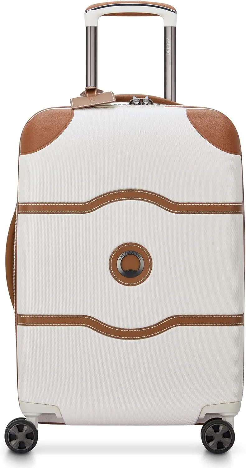 DELSEY PARIS Chatelet Air 2.0 Hardside Luggage with Spinner Wheels, Angora, 2 Piece Set, (20/Backpack)