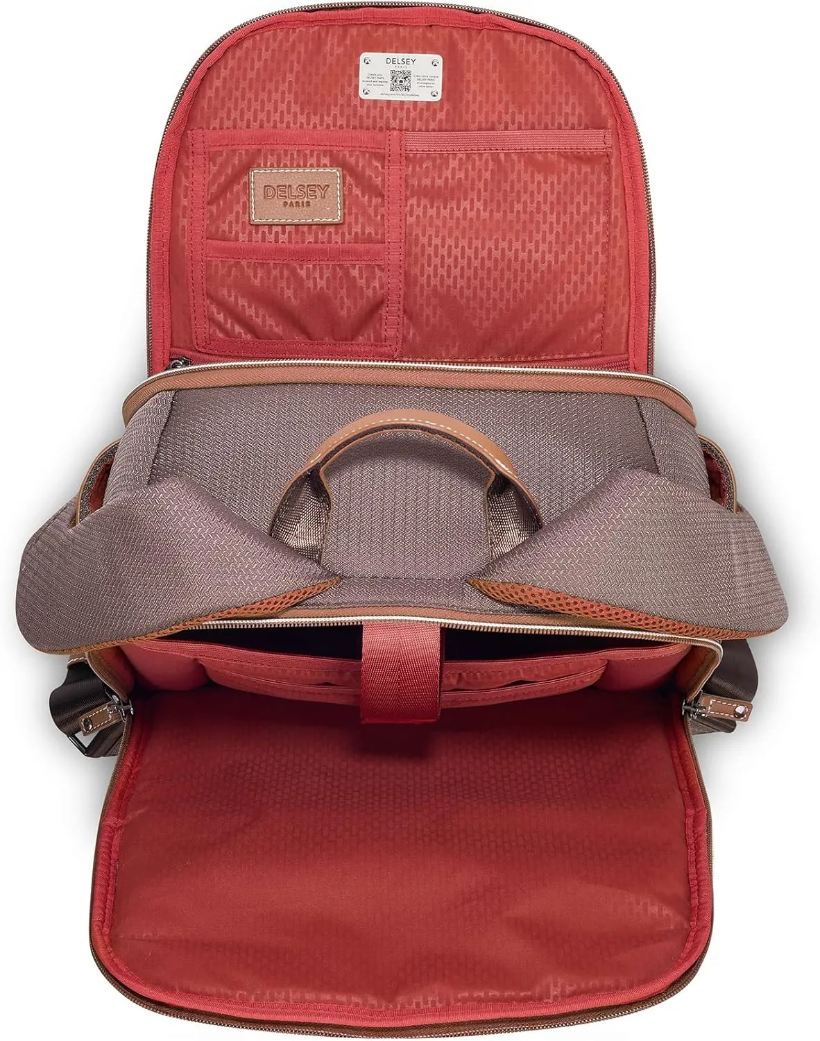 DELSEY PARIS Chatelet Air 2.0 Hardside Luggage with Spinner Wheels, Chocolate Brown, 2 Piece Set, (20/Backpack)