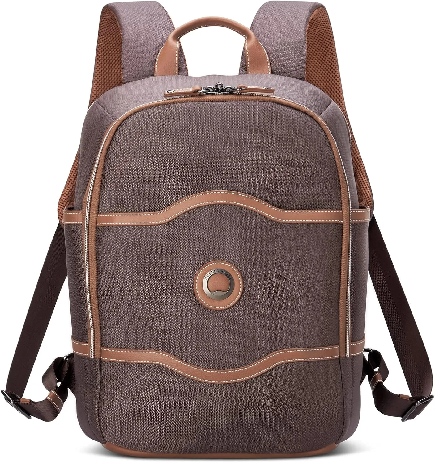 DELSEY PARIS Chatelet Air 2.0 Hardside Luggage with Spinner Wheels, Chocolate Brown, 2 Piece Set, (20/Backpack)