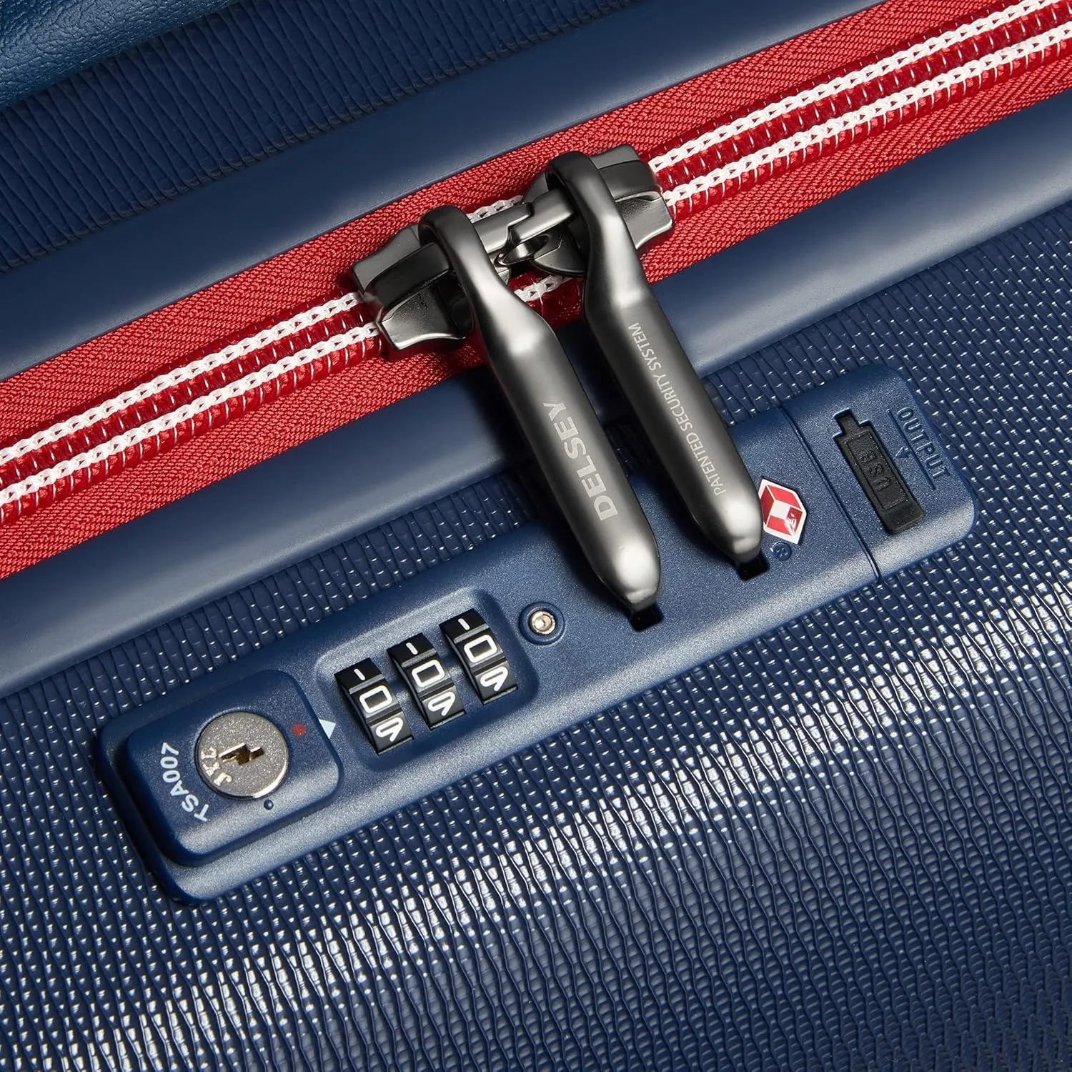 DELSEY PARIS Chatelet Air 2.0 Hardside Luggage with Spinner Wheels, Navy, Carry on 20 Inch
