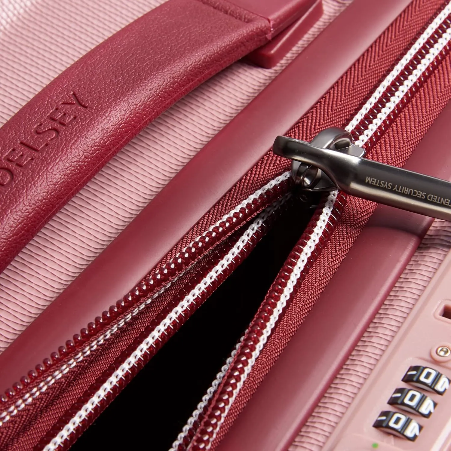DELSEY PARIS Chatelet Air 2.0 Hardside Luggage with Spinner Wheels, Pink, Carry on 19 Inch