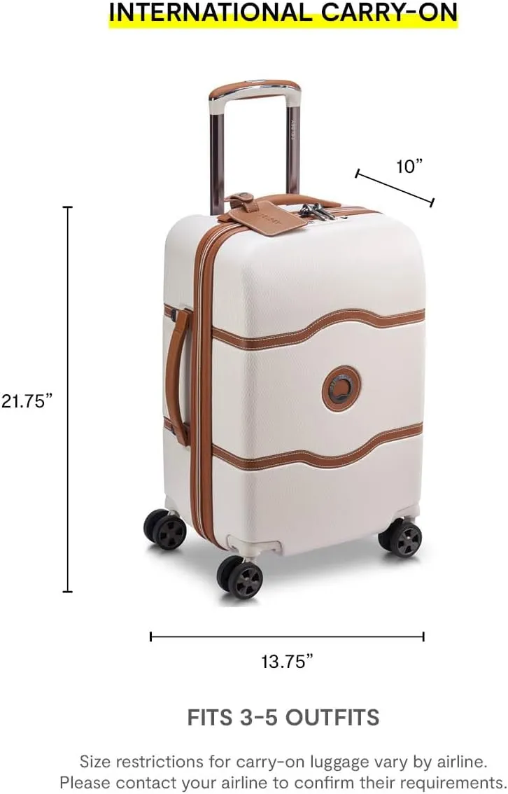 DELSEY PARIS Chatelet Air 2.0 Hardside Luggage with Spinner Wheels, Pink, Carry on 19 Inch