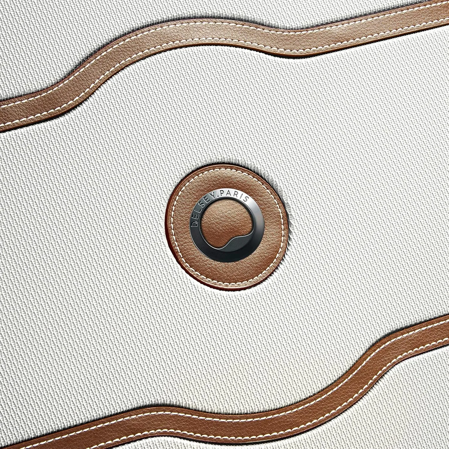 DELSEY PARIS Chatelet Air Hardside Luggage, Spinner Wheels, Champagne White, Checked-Large 28 Inch