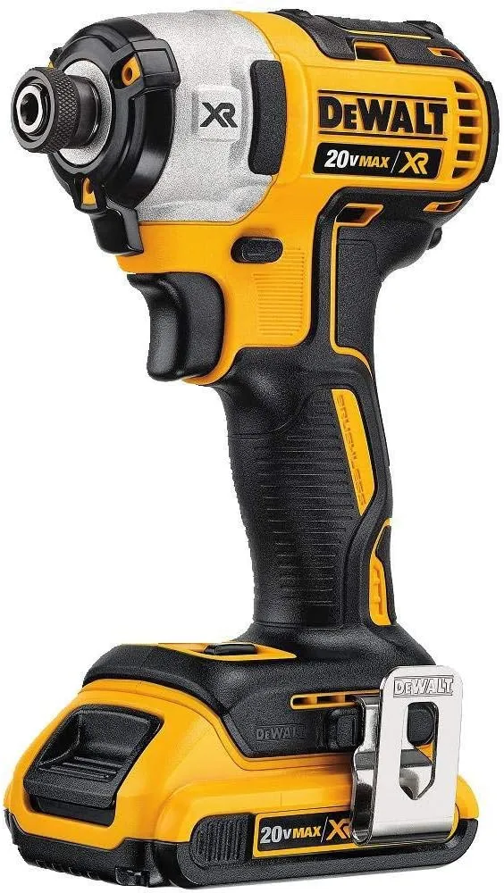 DEWALT 20V MAX* XR Cordless Impact Driver Kit, Brushless, 1/4-Inch, 3-Speed, 2 Batteries (DCF887D2)
