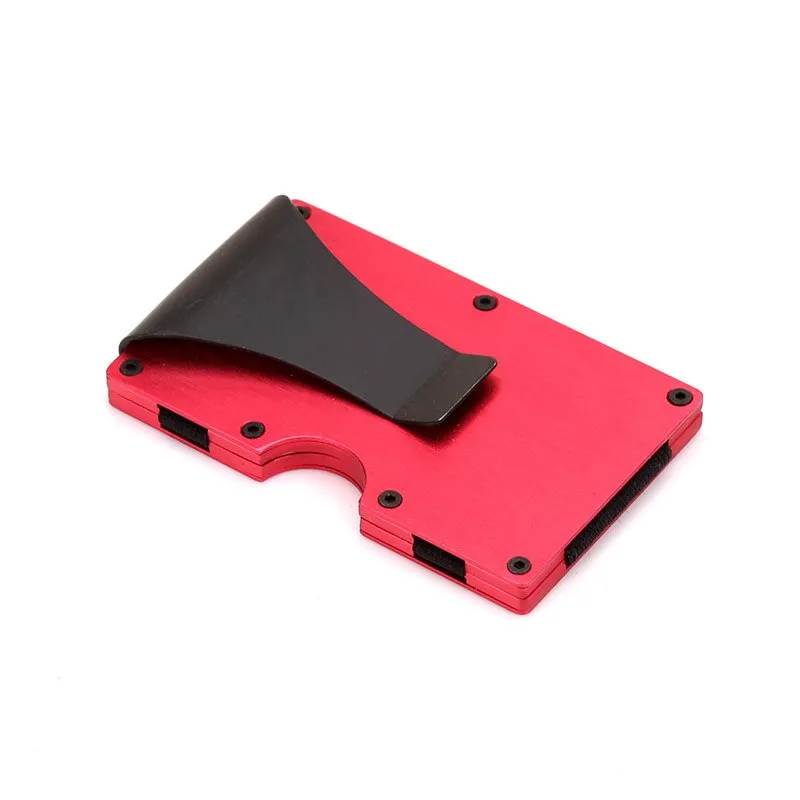 DIENQI Anti Rfid Metal Bank Credit Card Holder Men Minimalist Wallets Slim Thin Tactical Business ID Cardholder Case Male Purse