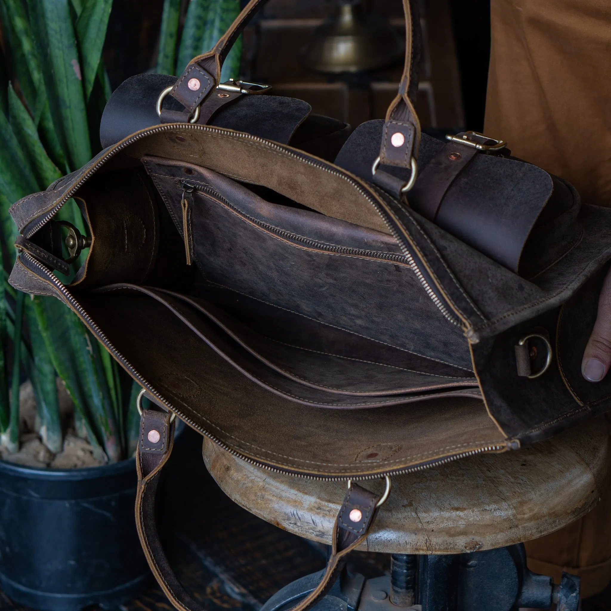 Diplomat Briefcase (Vintage Brown)