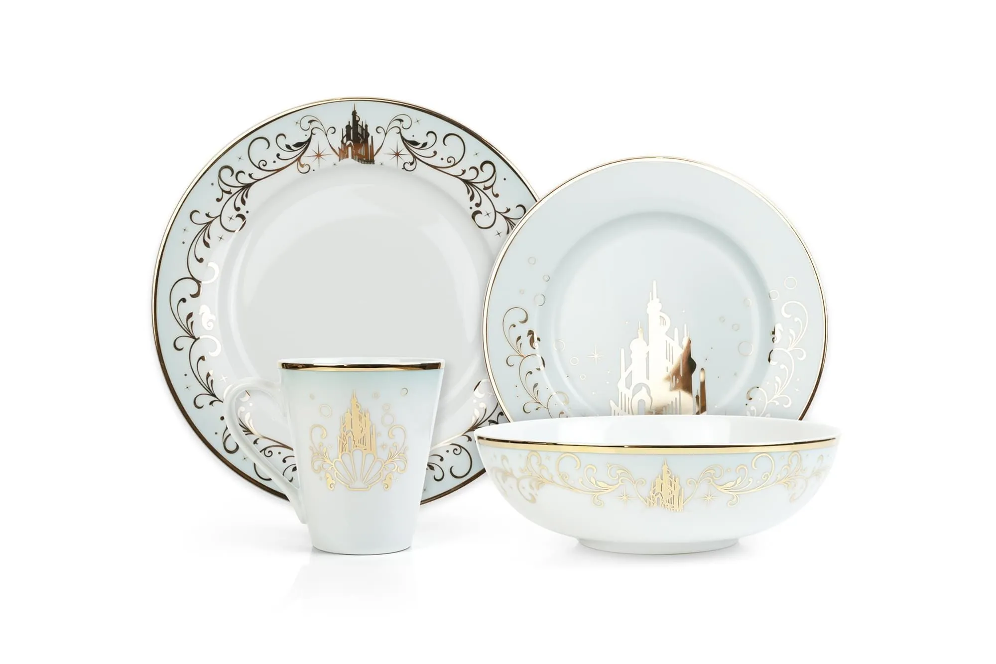 Disney Princess Dinnerware Set #1 - Cinderella, Jasmine, Ariel, Belle