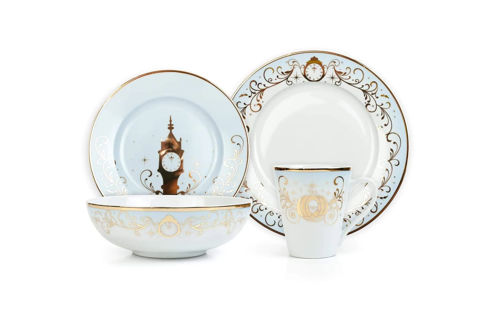 Disney Princess Dinnerware Set #1 - Cinderella, Jasmine, Ariel, Belle