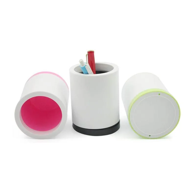 Diy Round Plastic Pen Holder