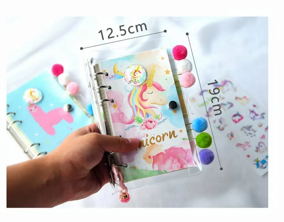 Diy Unicorn kids Diary For Girls -  With Pen