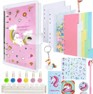 Diy Unicorn kids Diary For Girls -  With Pen