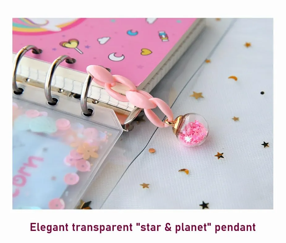Diy Unicorn kids Diary For Girls -  With Pen
