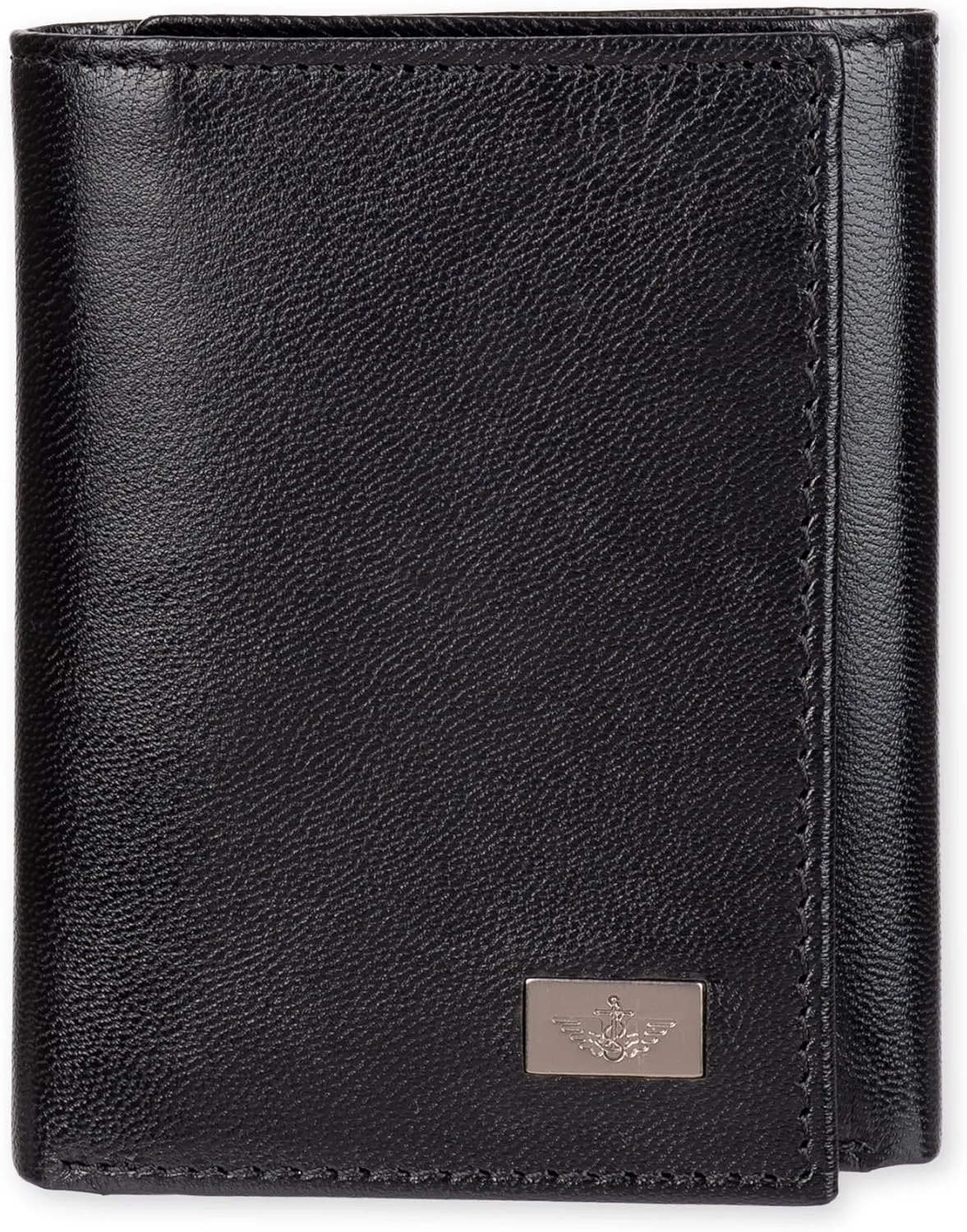 Dockers Men's Extra Capacity Slim Profile Trifold Wallet with Multiple Card Slots and ID Window