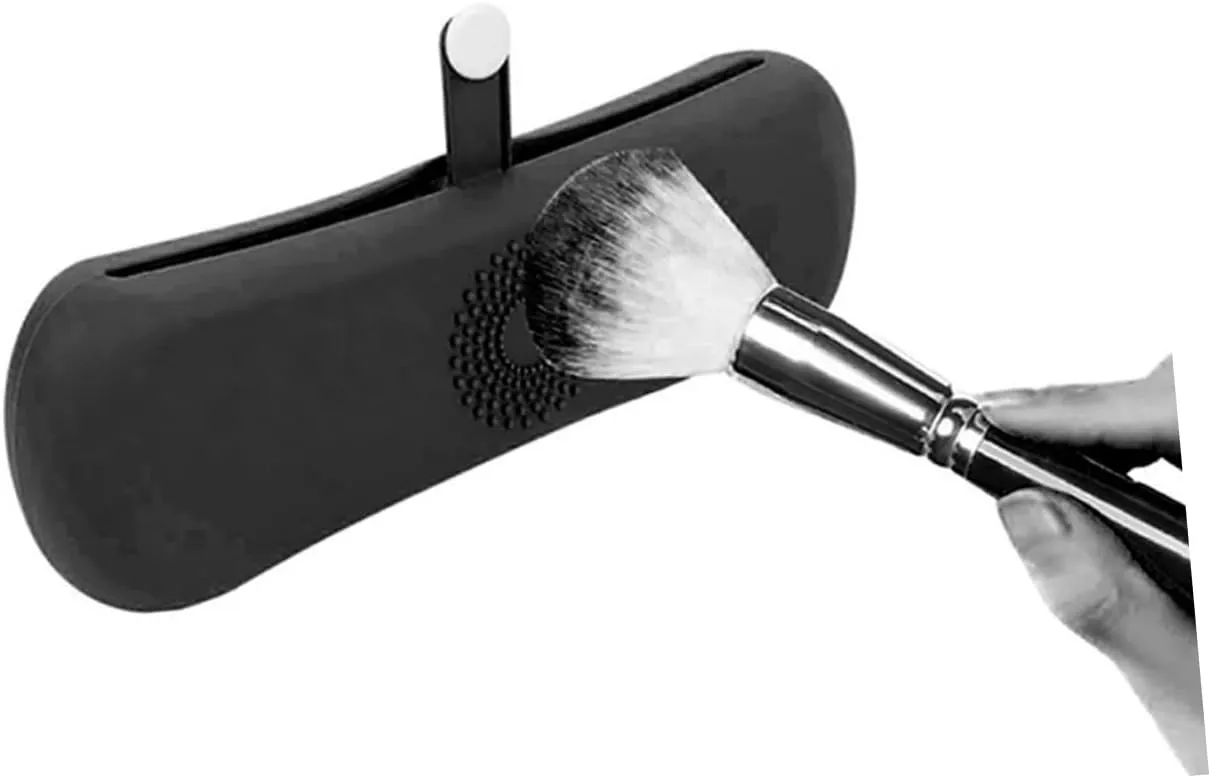DOITOOL Makeup Brush Storage Bag Travel Make up Brush Holders Eye Blushes Holder Bags Makeup Brushes Holder, Black, 20X6CM