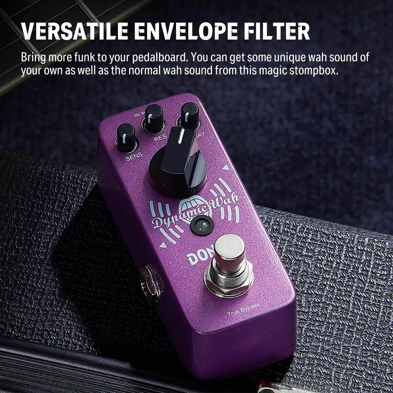 Donner Mini Auto Wah Pedal Dynamic Wah Guitar Effect Pedal Envelope Filter True Bypass