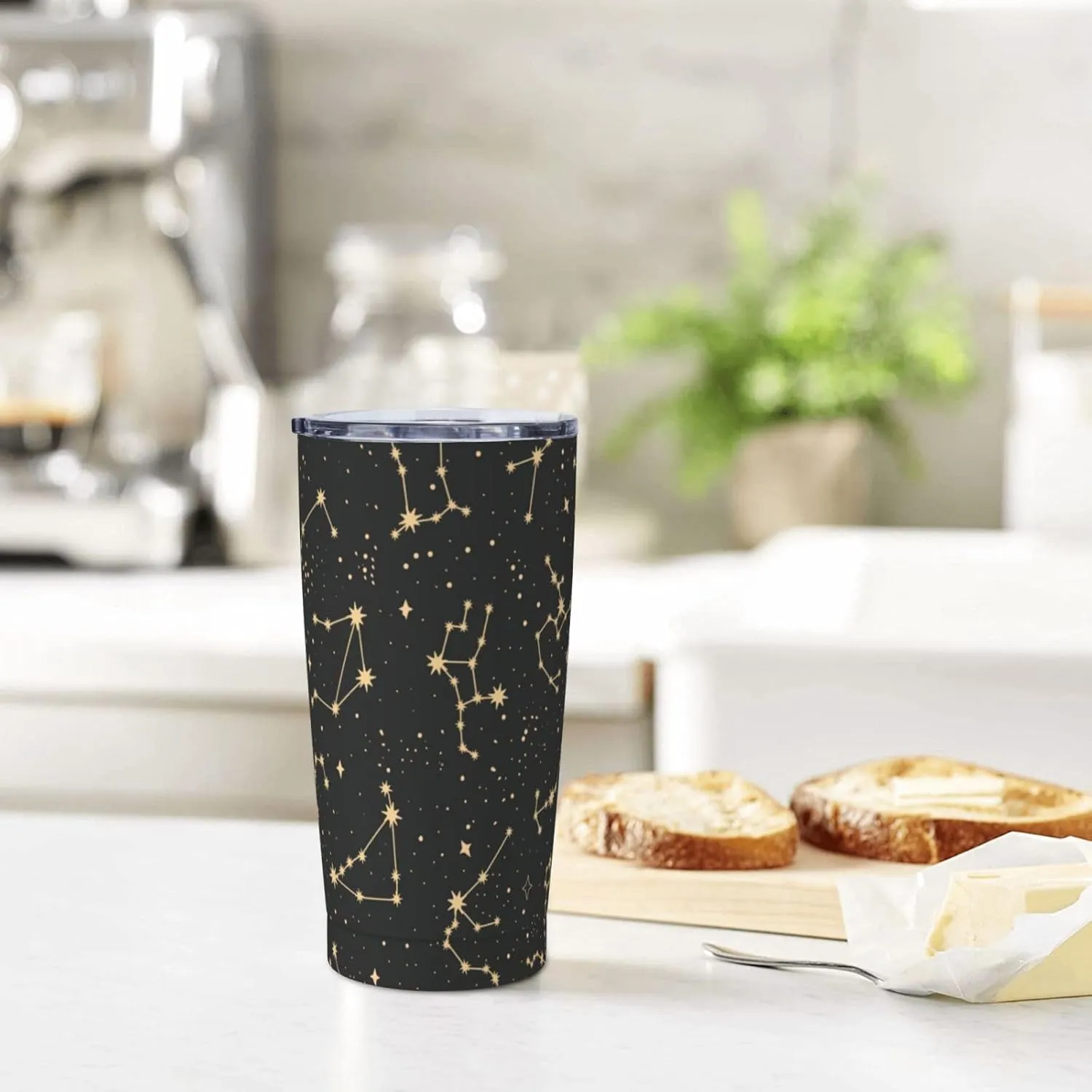 Drawing of The Constellations 20oz Tumbler Cup,Stainless Steel Thermal Vacuum Insulated with Lid Travel Coffee Mug,for Dad Mom Friends Coworkers